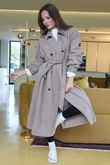 Mercer Soft Twill Trench Mocha Mousse /20 =